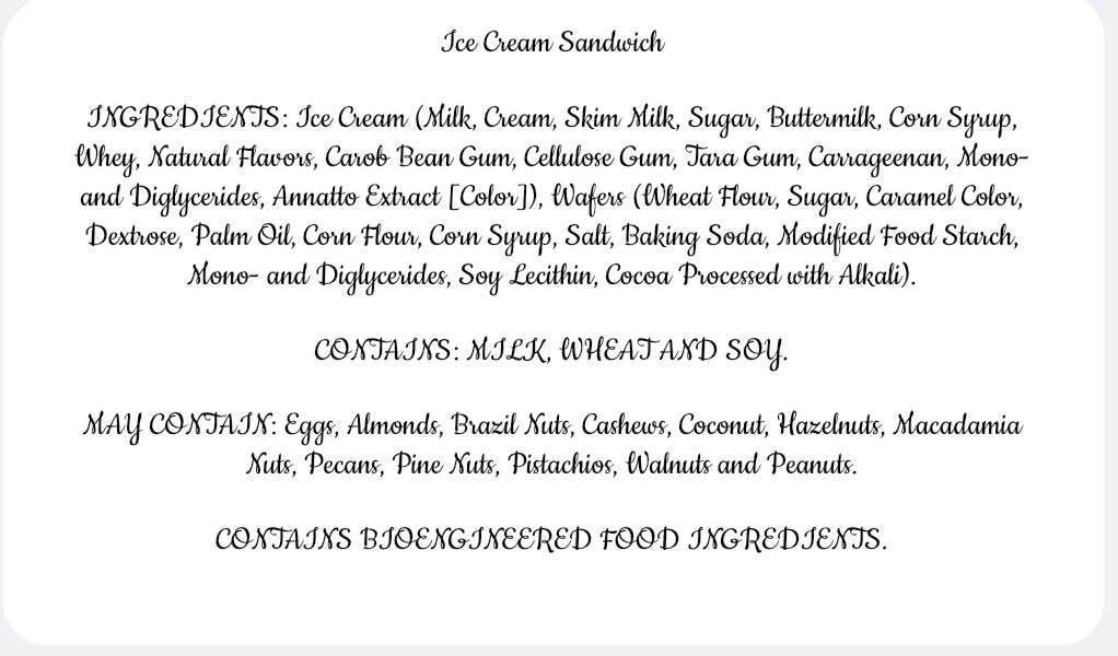 Freeze Dried Chocolate Cookie & Vanilla Ice Cream Sandwiches - Iowa Only
