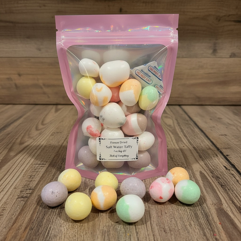 Freeze Dried Salt Water Taffy 1 oz - Iowa Only