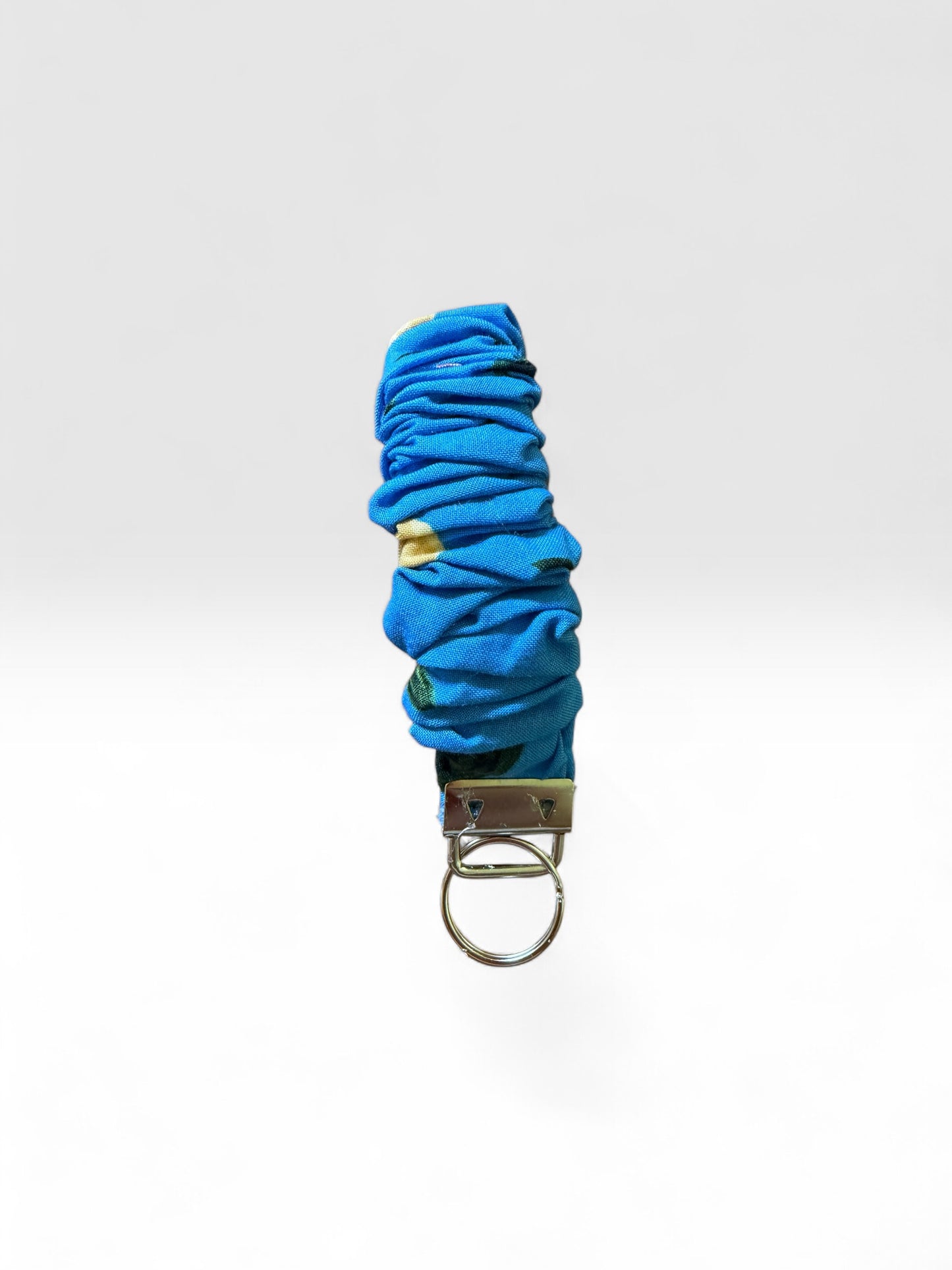 Fabric Scrunchie Wristlet Keychain – Assorted Patterns