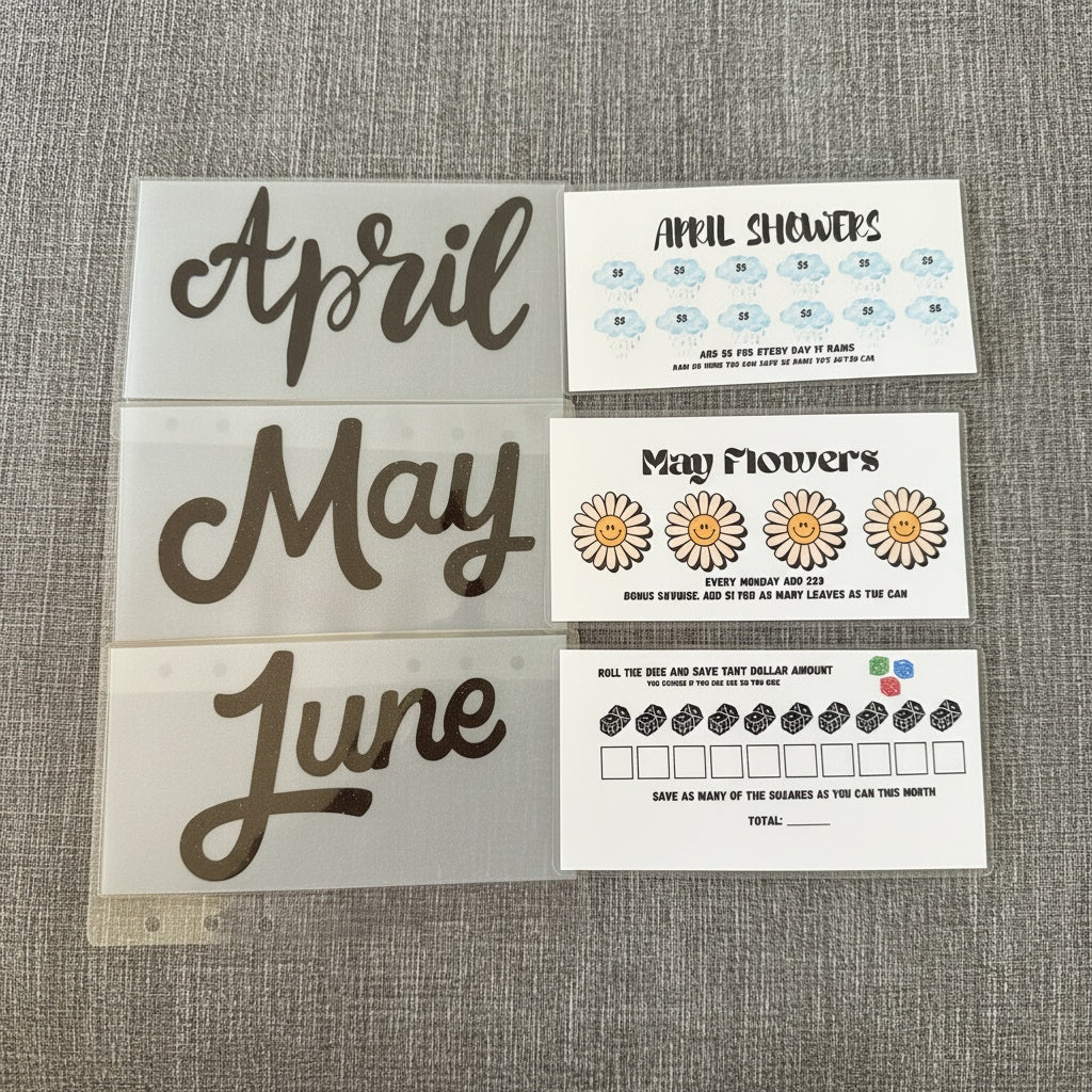 Handmade Annual Savings Challenge Book