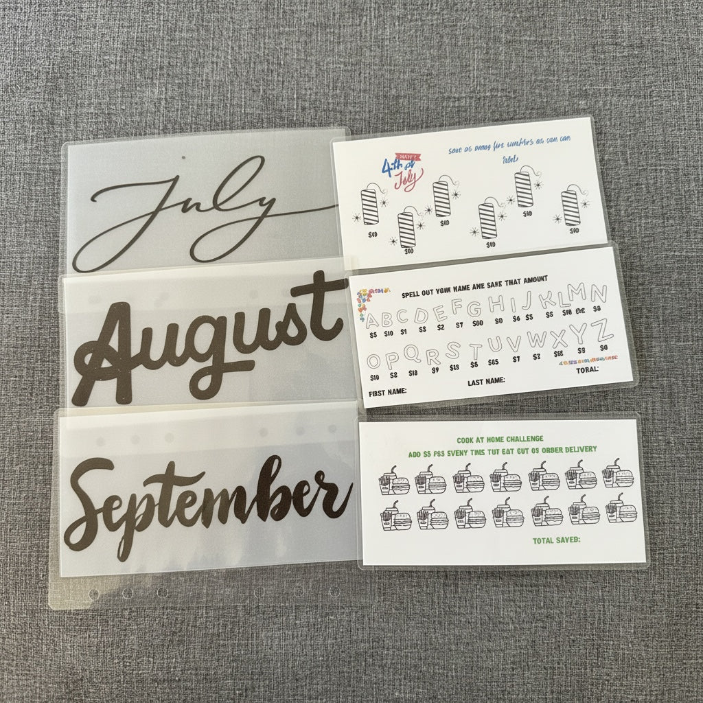 Handmade Annual Savings Challenge Book