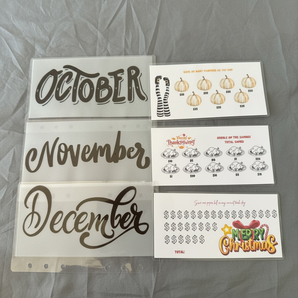 Handmade Annual Savings Challenge Book