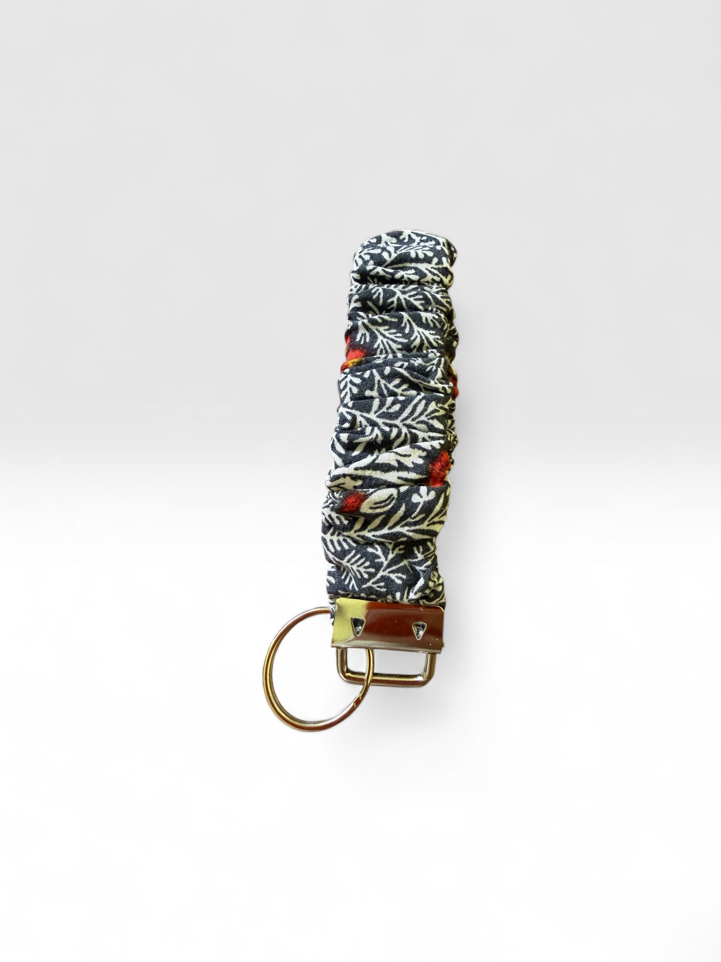 Fabric Scrunchie Wristlet Keychain – Assorted Patterns