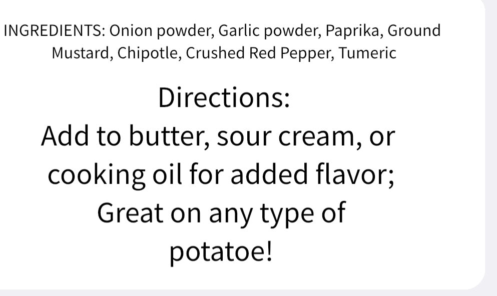 Loaded Potato Seasoning – Titch of Everything