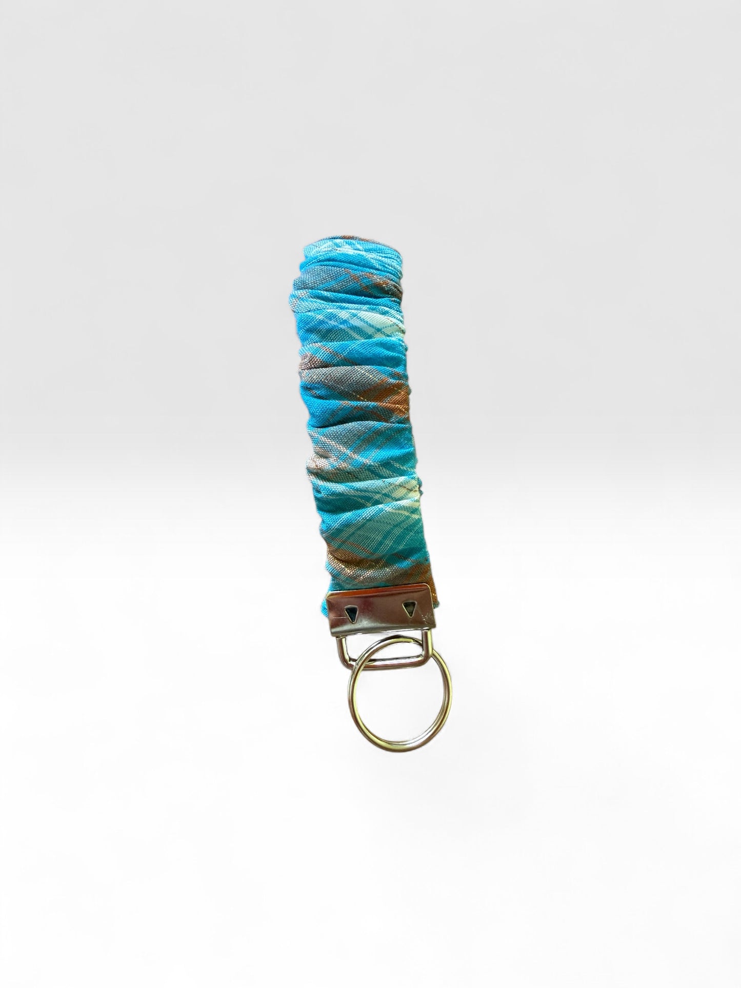 Fabric Scrunchie Wristlet Keychain – Assorted Patterns