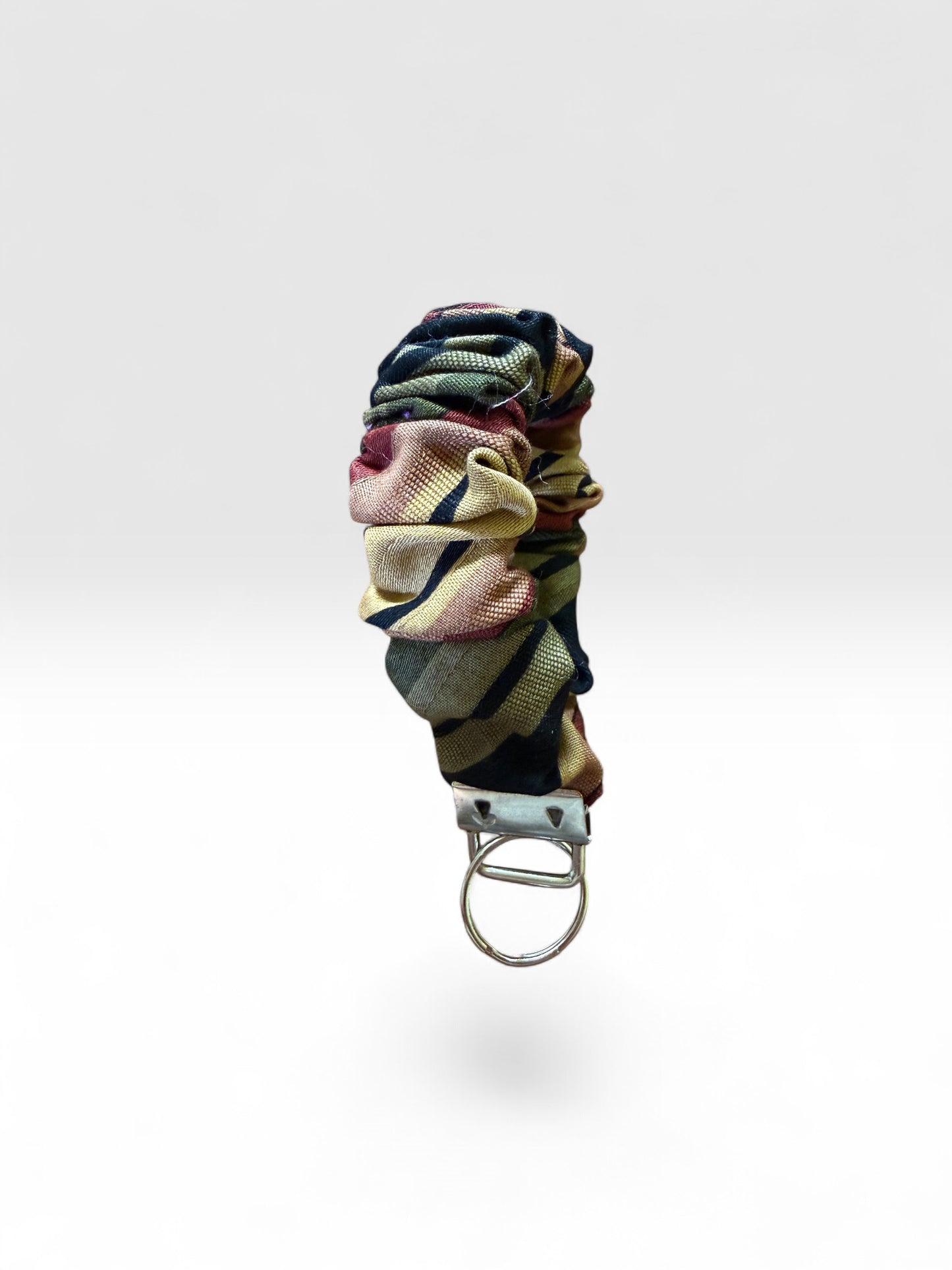 Fabric Scrunchie Wristlet Keychain – Assorted Patterns