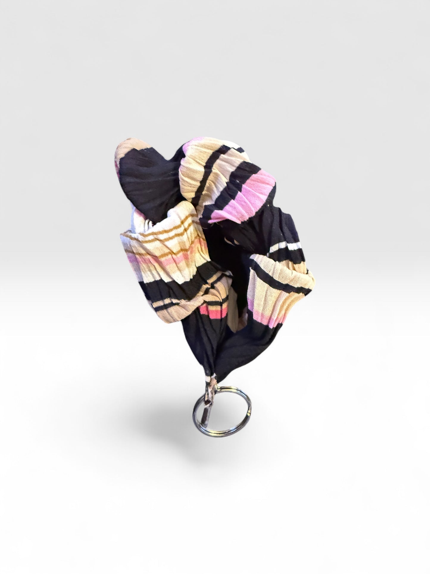 Fabric Scrunchie Wristlet Keychain – Assorted Patterns