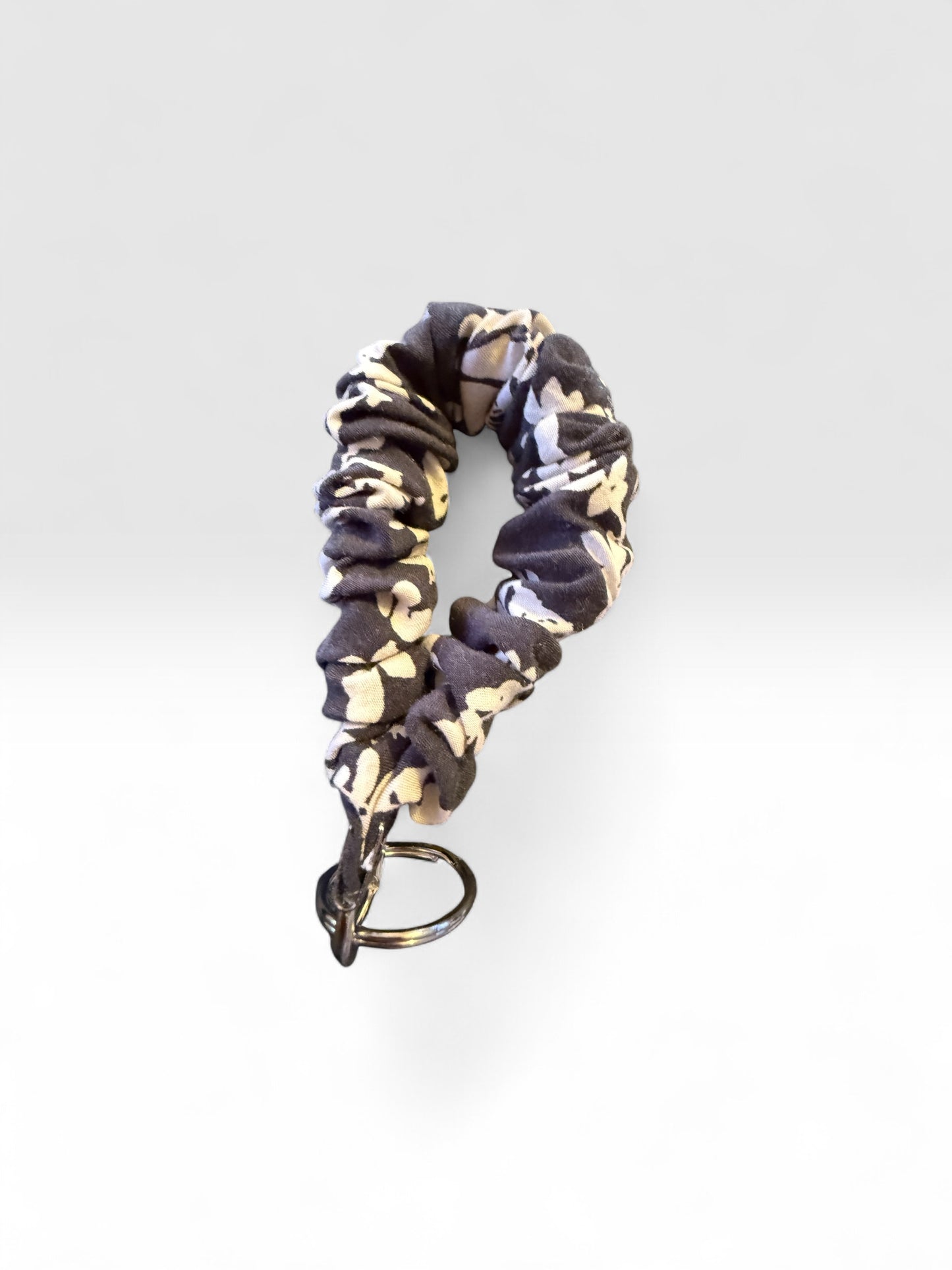 Fabric Scrunchie Wristlet Keychain – Assorted Patterns
