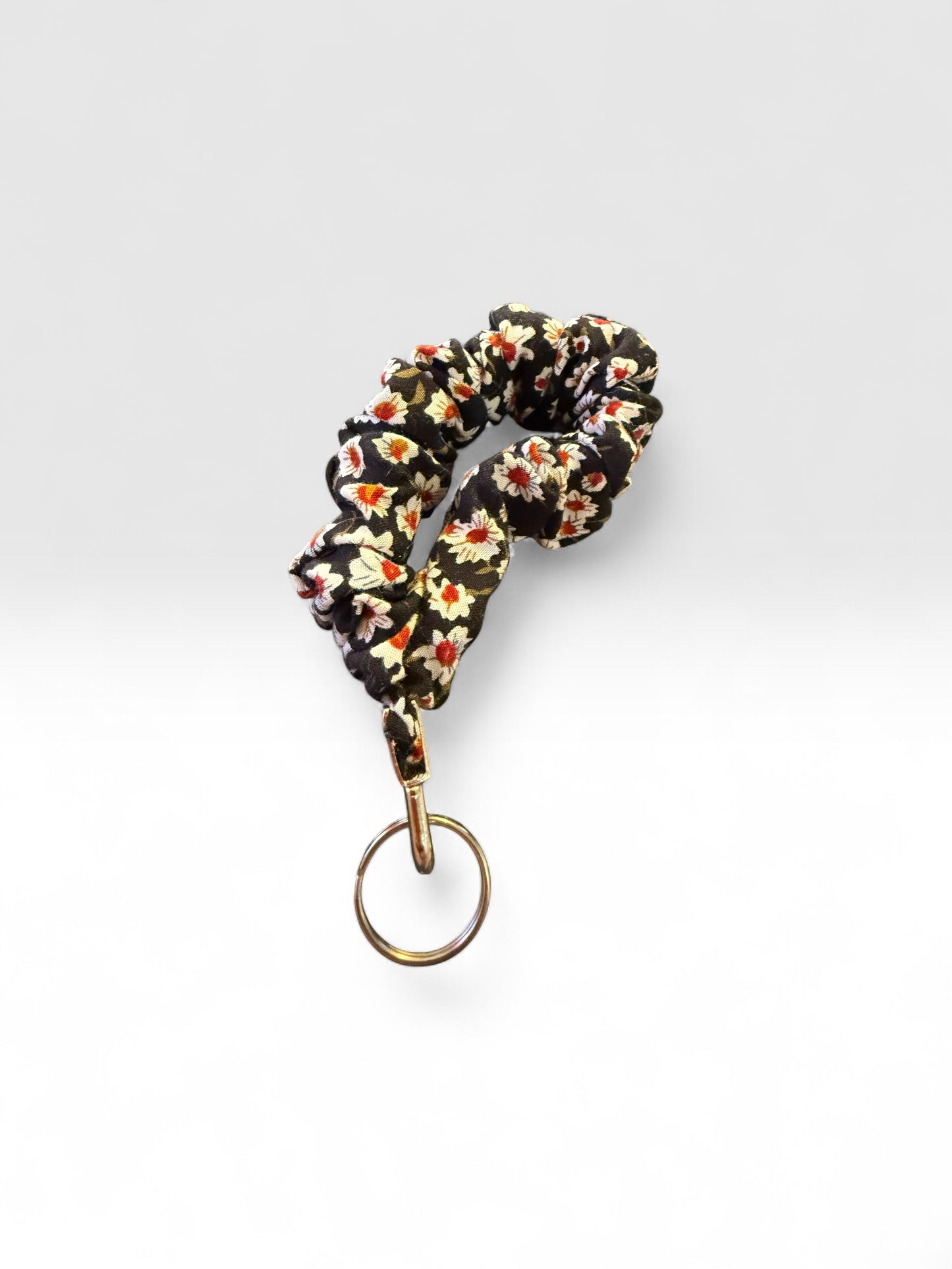 Fabric Scrunchie Wristlet Keychain – Assorted Patterns