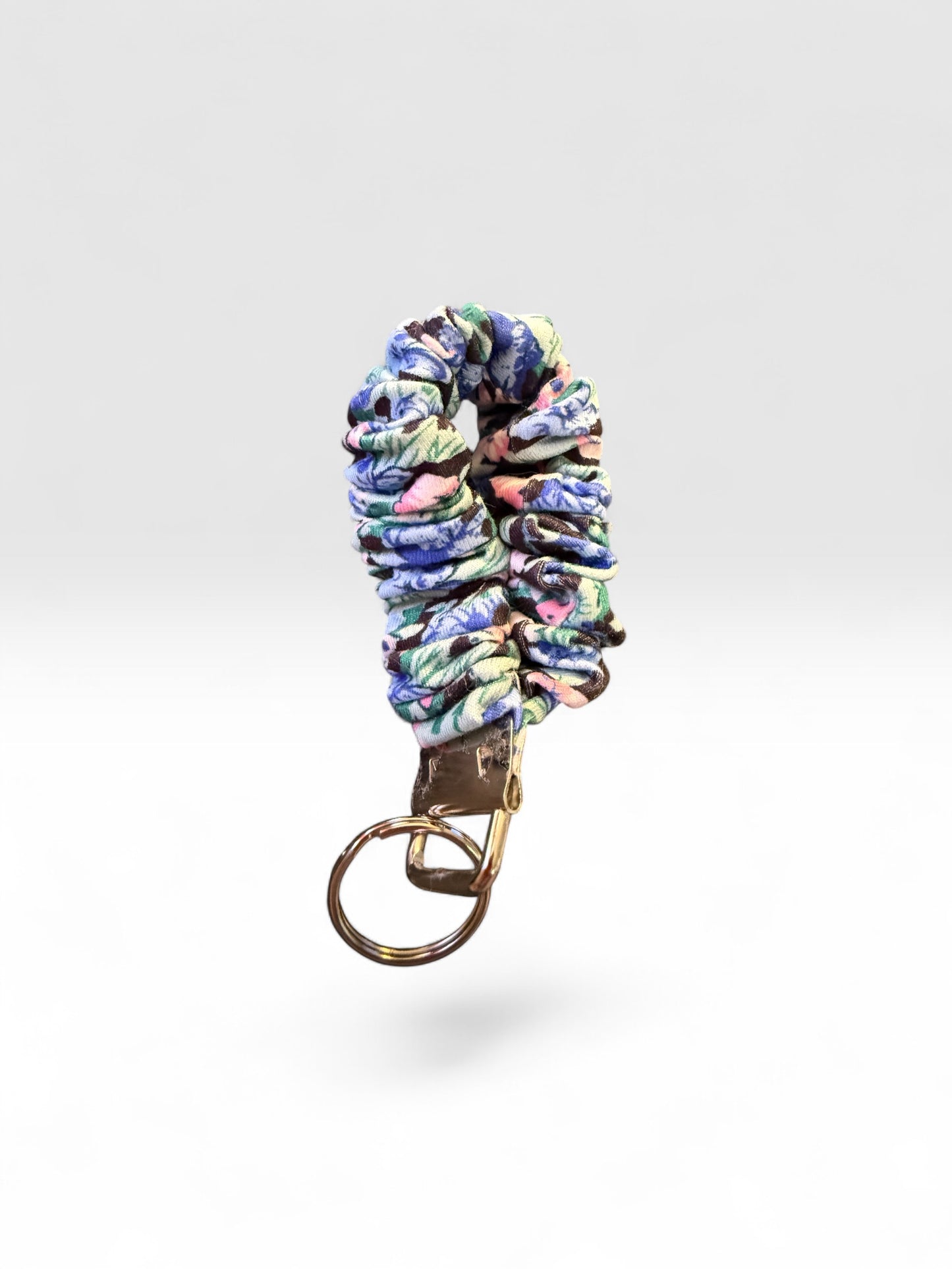 Fabric Scrunchie Wristlet Keychain – Assorted Patterns