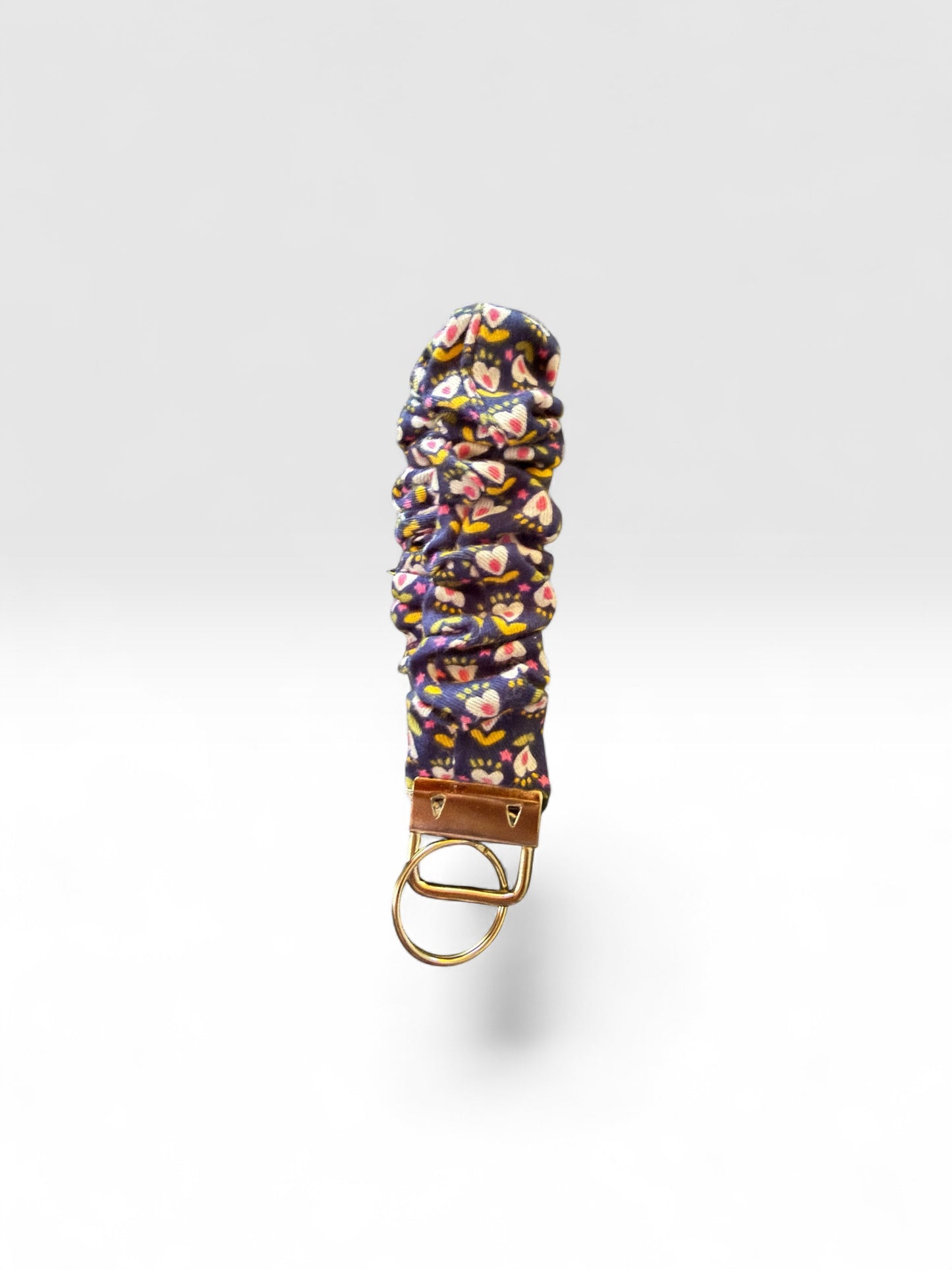 Scrunchie Key Ring – Handmade from Upcycled Materials