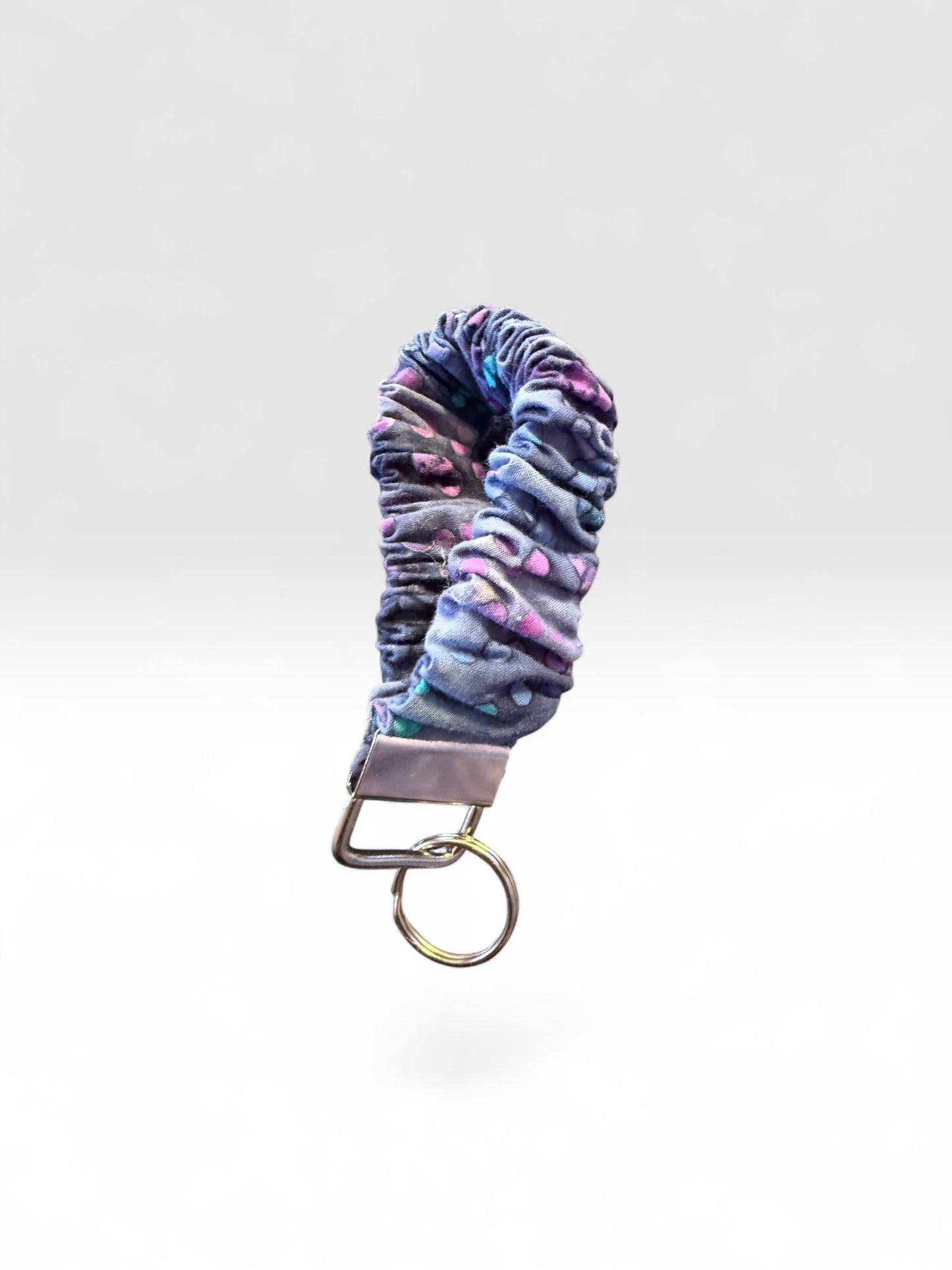 Fabric Scrunchie Wristlet Keychain – Assorted Patterns