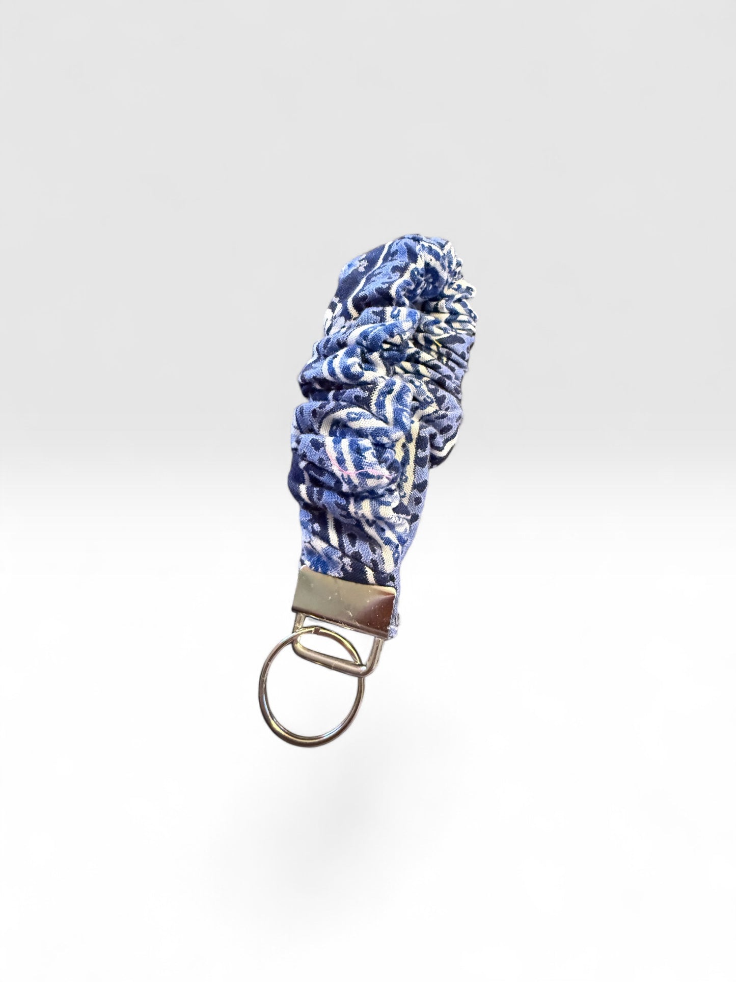 Fabric Scrunchie Wristlet Keychain – Assorted Patterns
