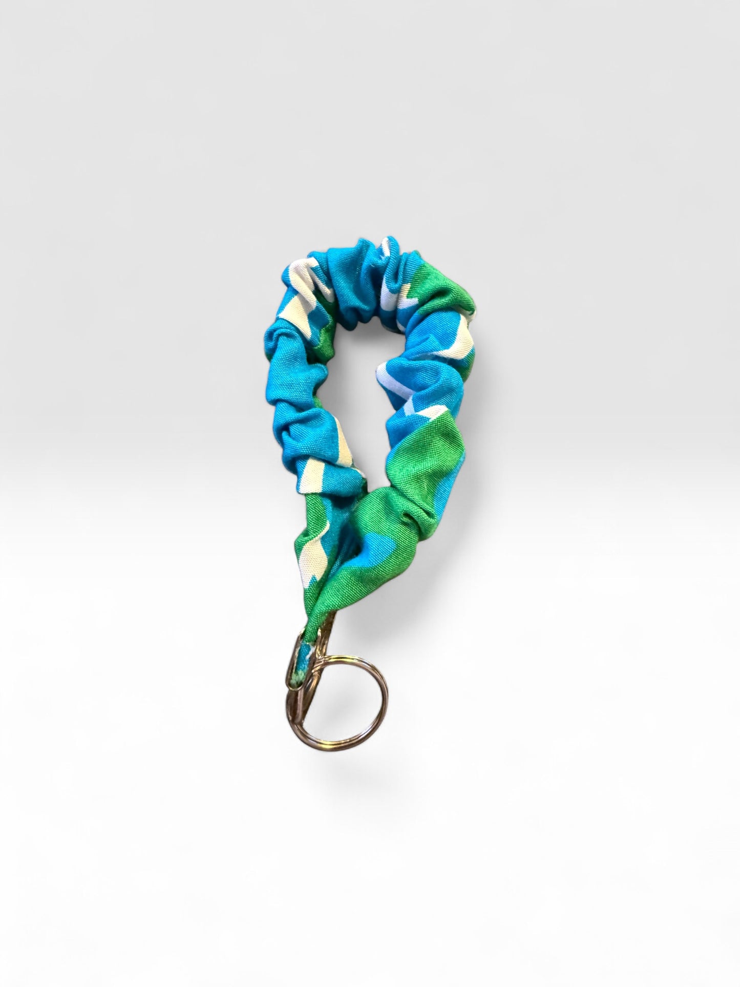 Fabric Scrunchie Wristlet Keychain – Assorted Patterns