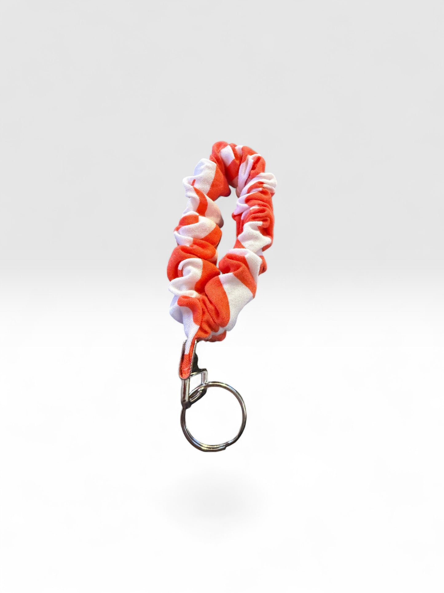 Fabric Scrunchie Wristlet Keychain – Assorted Patterns