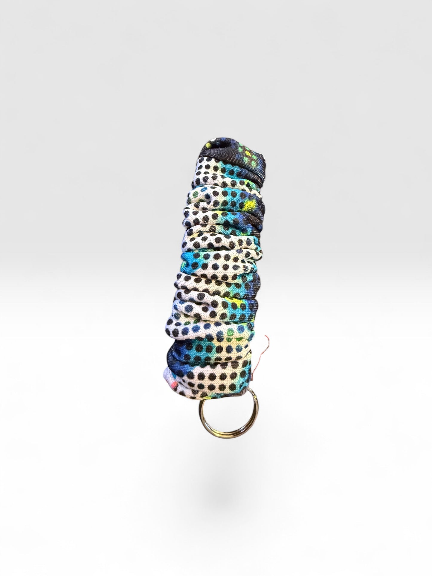 Fabric Scrunchie Wristlet Keychain – Assorted Patterns