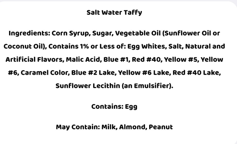 Freeze Dried Salt Water Taffy - Iowa Only